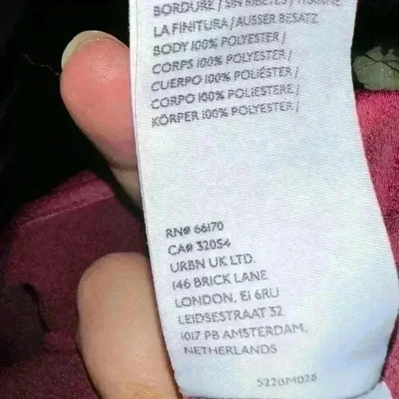 BHLDN DARK BERRY Women's Jennings Ruched Side-Slit Satin Gown - Picture 9 of 12